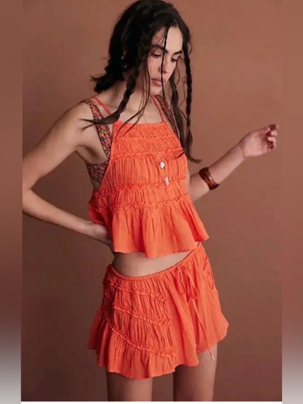 Free people Freeest Angelina short set size S nwot